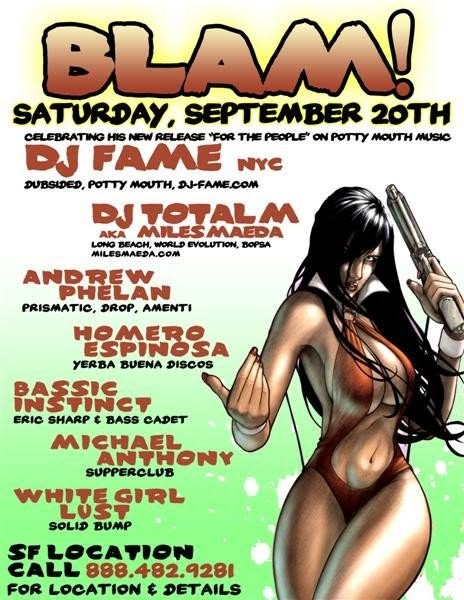 Event poster: BLAM! · For the People, San Francisco · 20 September