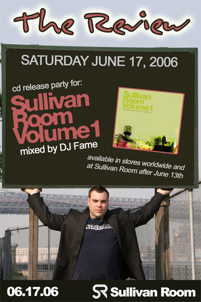 Sullivan Room Volume 1 release party flyer, New York, June 17, 2006
